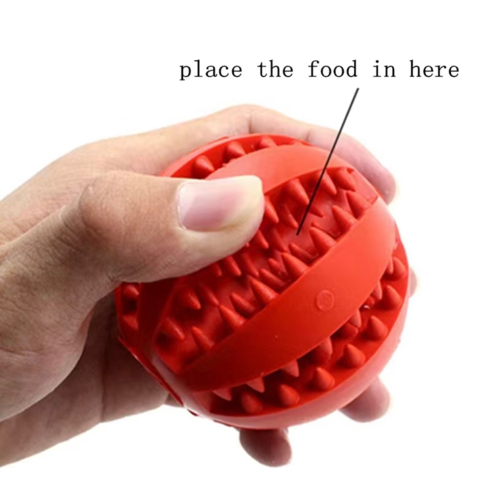 BNIB - Rubber Chew Ball with Food Dispenser
